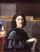 POUSSIN, Nicolas Self-Portrait oil painting reproduction